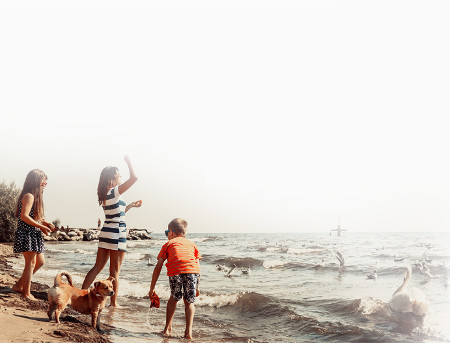 Niños en la playa