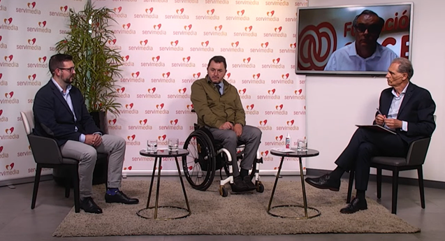 Miguel Carrasco, Fran Sardón y González Huesa en el plató y Jesús Hernández, online.