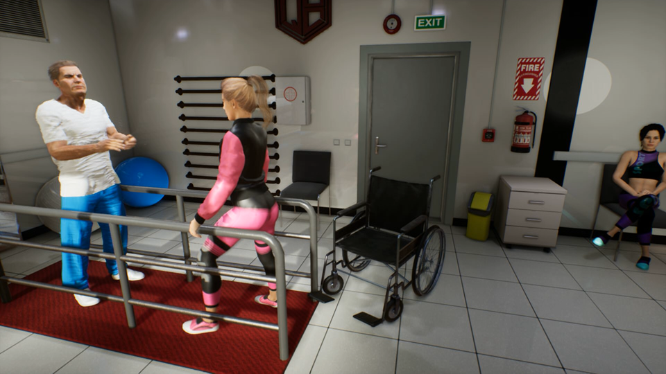 Centro de rehabilitación en el metaverso, imagen propiedad de Quantum Babylon