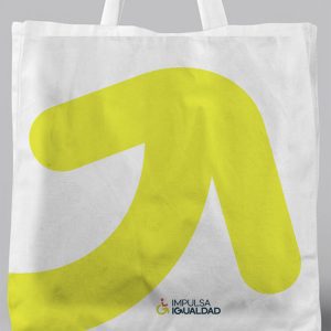 bolsa con logo de impulsa igualdad