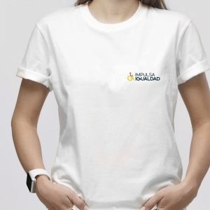 Camiseta con el logo de impulsa igualdad frontal