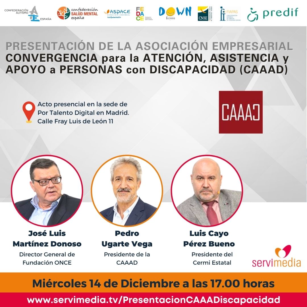 imagen de la noticia - PREDIF y las principales entidades de la discapacidad presentan CAAAD